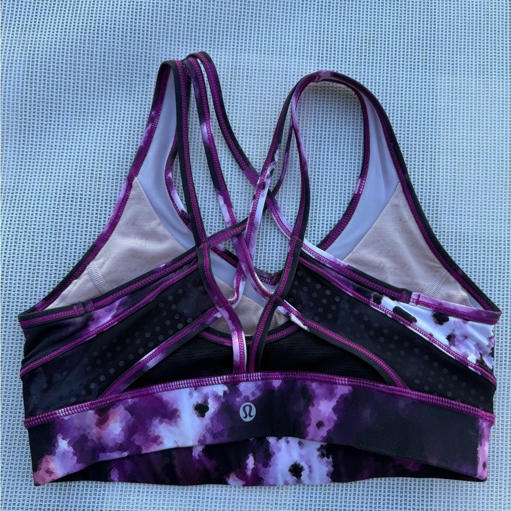 LULULEMON Women's Purple Sports Bra SIZE 8 - Picture 3 of 8